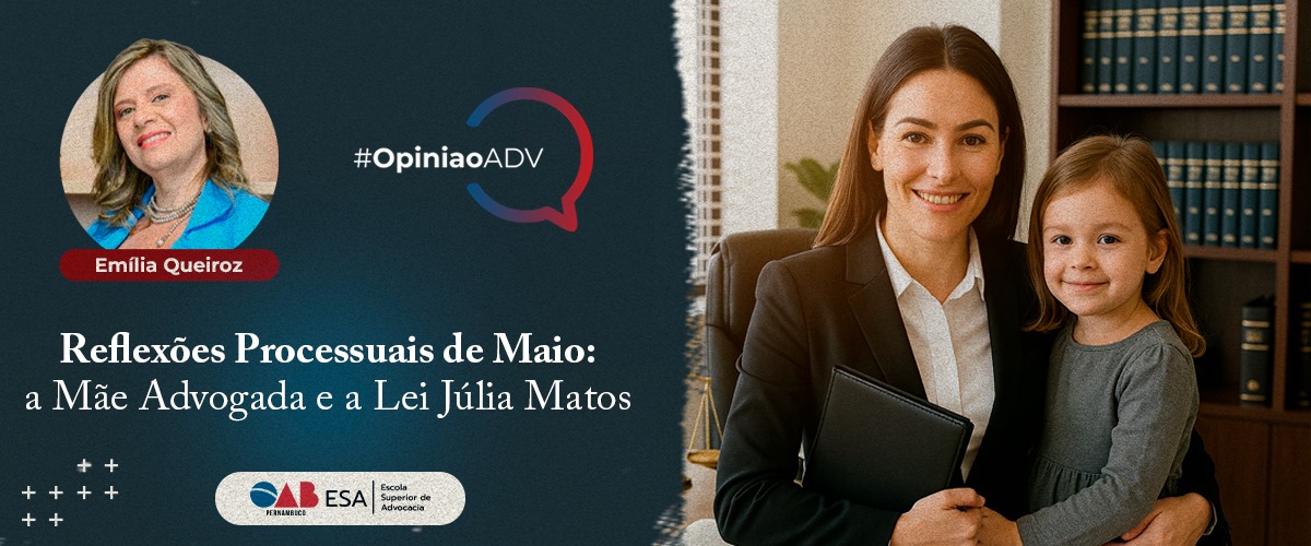 Reflexões Processuais de Maio: a Mãe Advogada e a Lei Júlia Matos