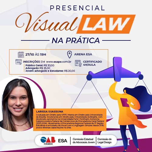 Dia: 27/10 - "Visual Law na prática" Detalhes