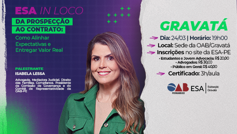 Dia: 24/03 - Da Prospecção ao Contrato: Como Alinhar Expectativas e Entregar Valor Real | GRAVATÁ