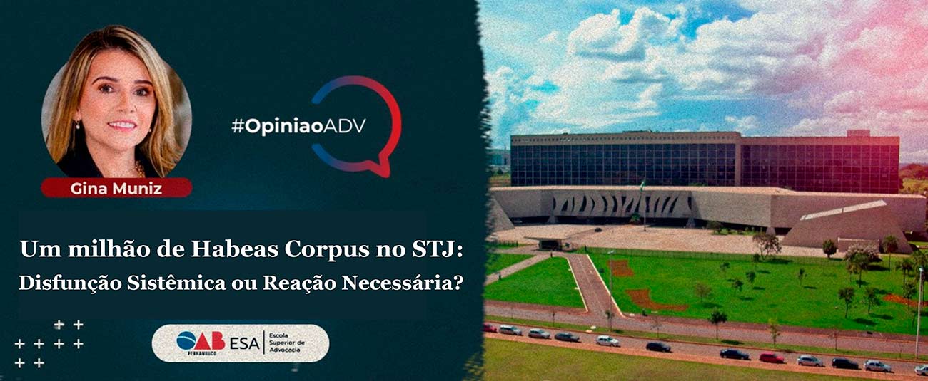 Um milhão de habeas corpus no STJ: Disfunção Sistêmica ou Reação Necessária?